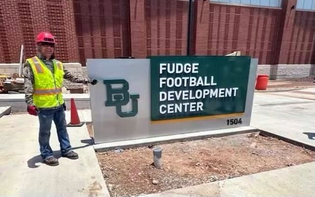 Baylor Pylon Sign