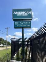Pole Sign Faces for American Fence, Grand Prairie