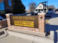 Decorative Monument Signage City of Celina