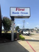 Pole Sign Bedford TX Completed for First Bank Texas