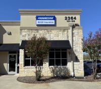 Lighted wall sign cabinet in Mansfield TX Completed for McGill Insurance