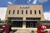 Wall sign with channel lettering, lighted, for Dallas, TX Completed for Sunlight Dallas