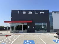 Lighted Commercial Sign in Arlington TX Completed for Tesla